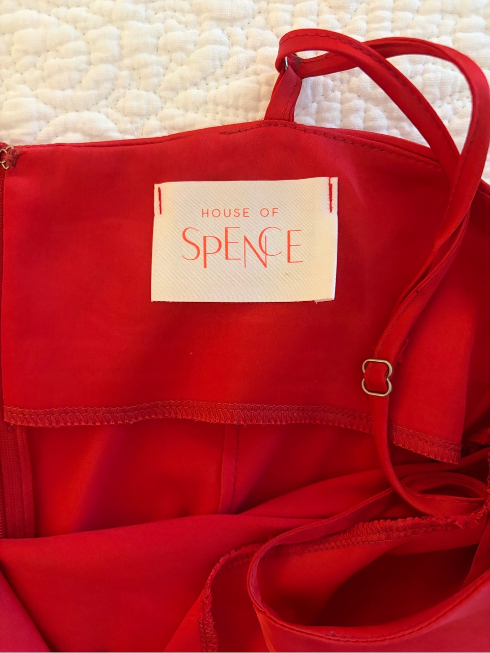 Hello Molly Red Satin Slip Mini Dress - Picture 2 of 2